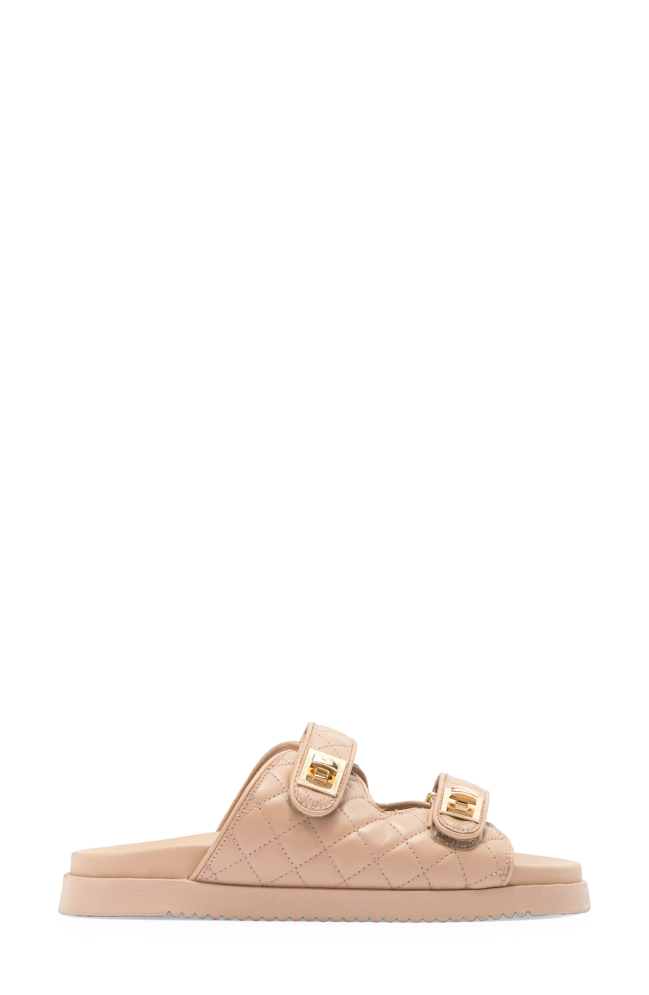 Steve Madden Schmona Slide Sandal, Alternate, color, Tan Leathe