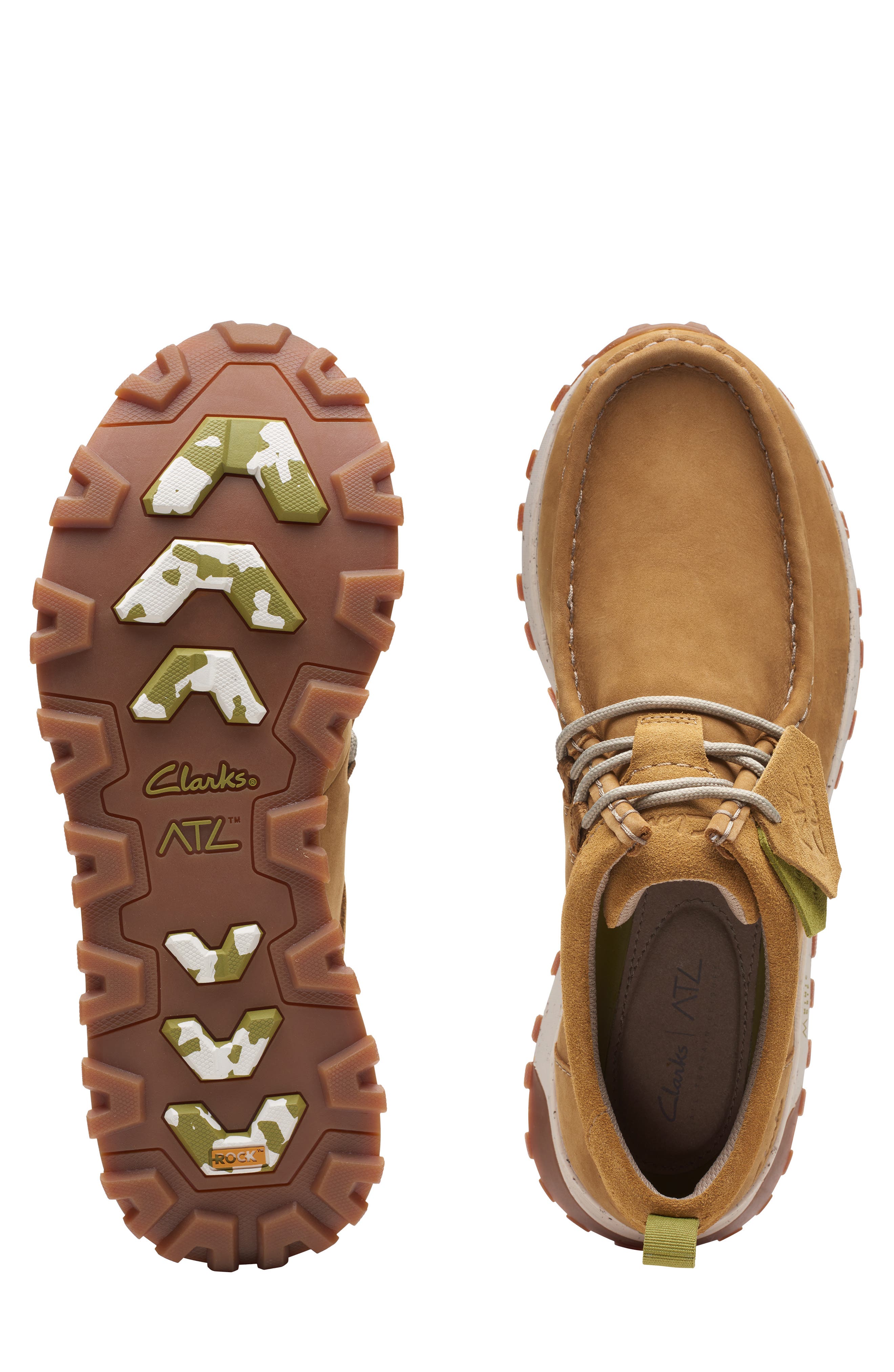 Clarks<sup>®</sup> ATL Trek Wally Waterproof Chukka Sneaker, Alternate, color, 