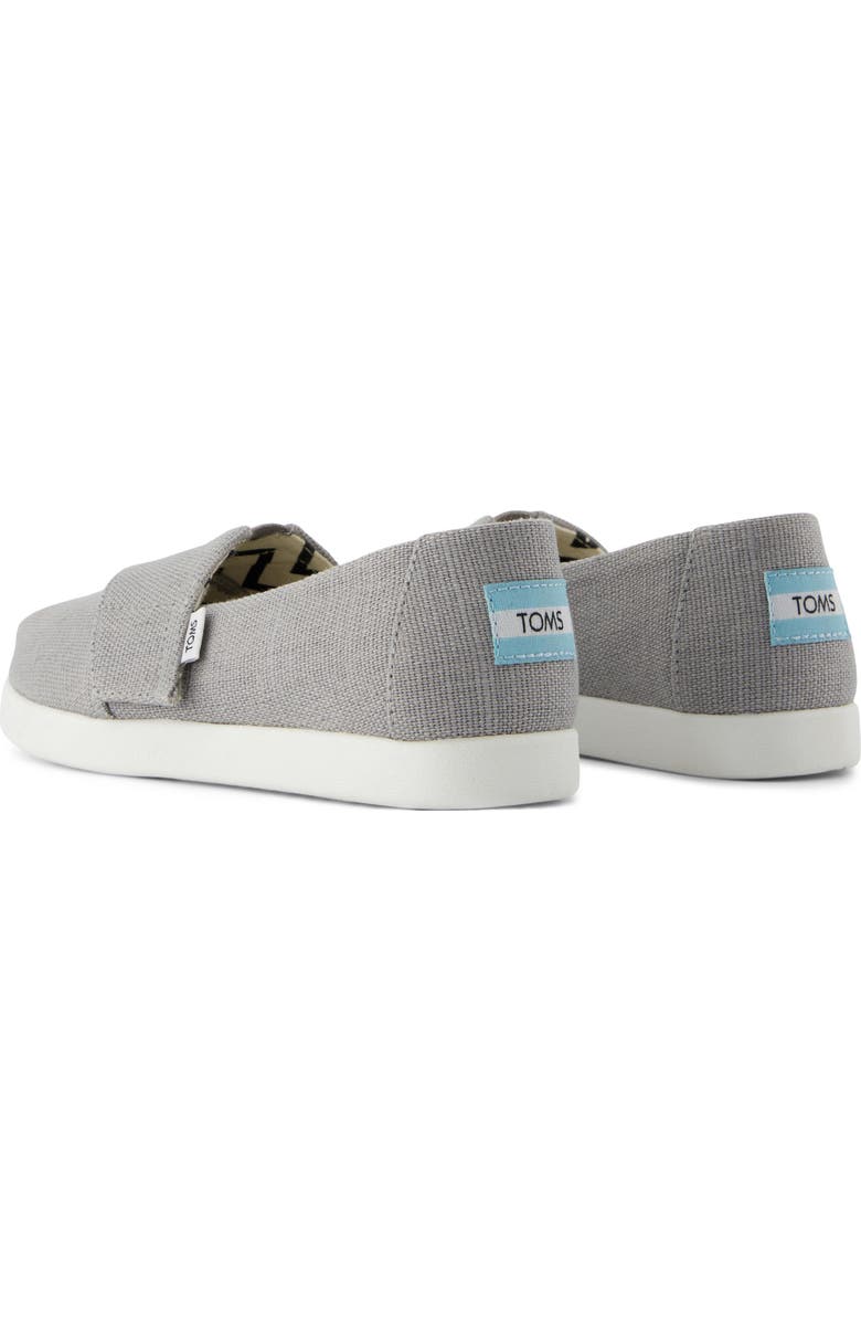 TOMS Kids' Alpargata Sneaker, Alternate, color, Grey