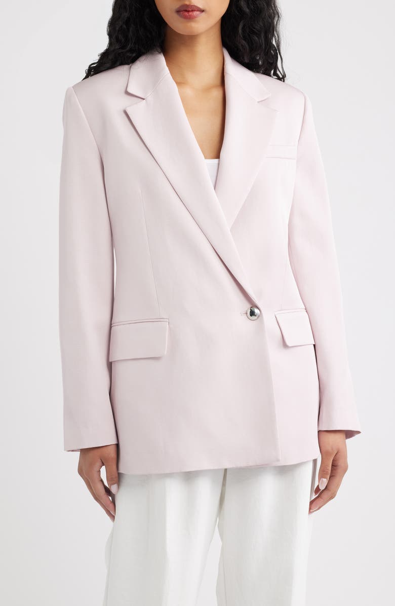 MANGO Americana Marina Blazer, Alternate, color, Light/ Pastel Purple