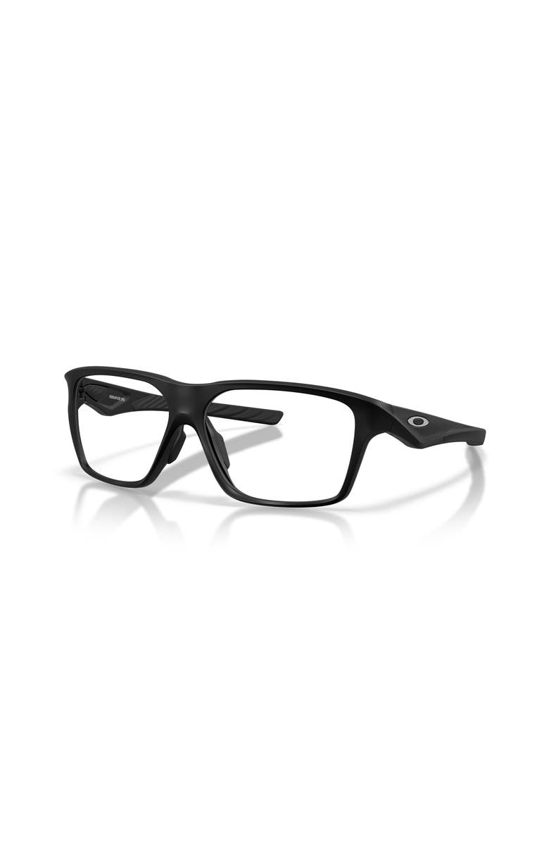 Oakley 58mm Rectangle optical glasses, Main, color, Black