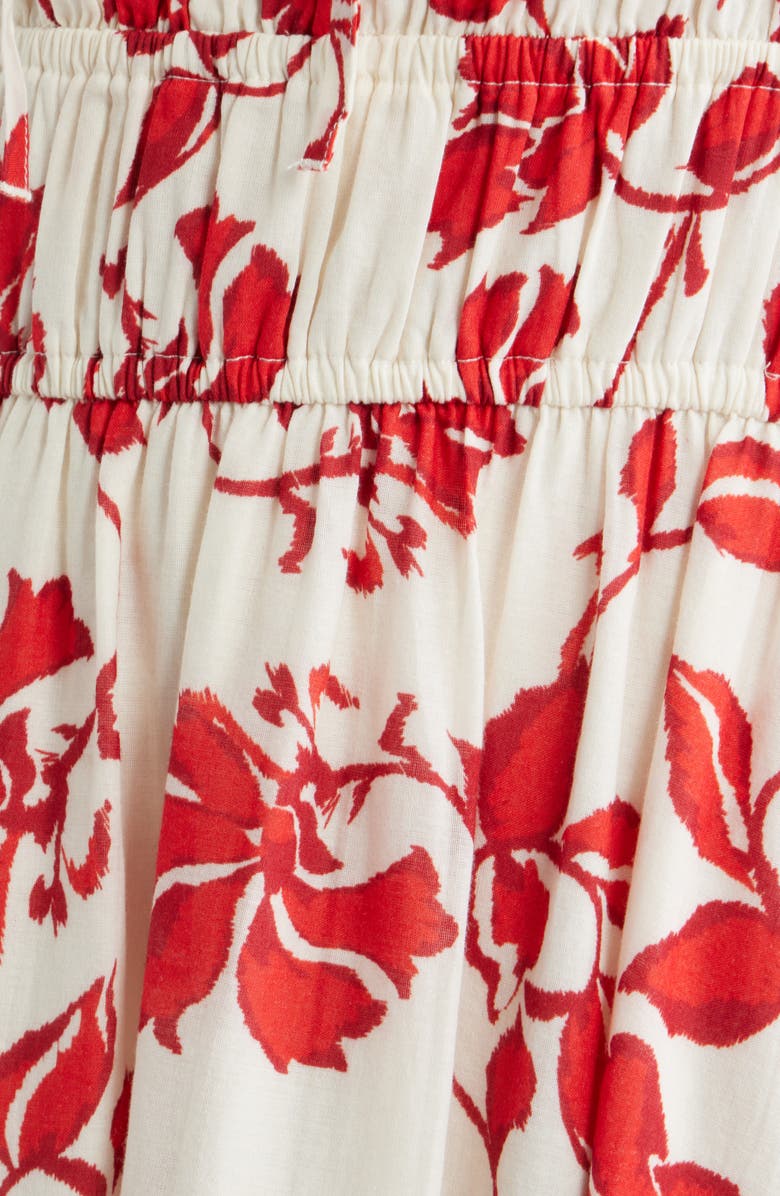 Rails Matia Floral Long Sleeve Cotton Maxi Dress, Alternate, color, Red Jasmine