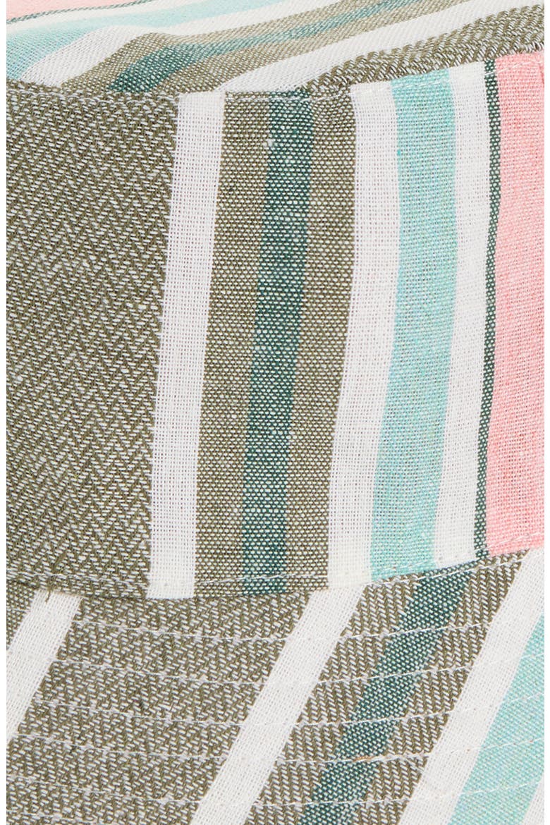 Stripe Colorblock Bucket Hat, Alternate, color, OLIVE GREEN MULTI