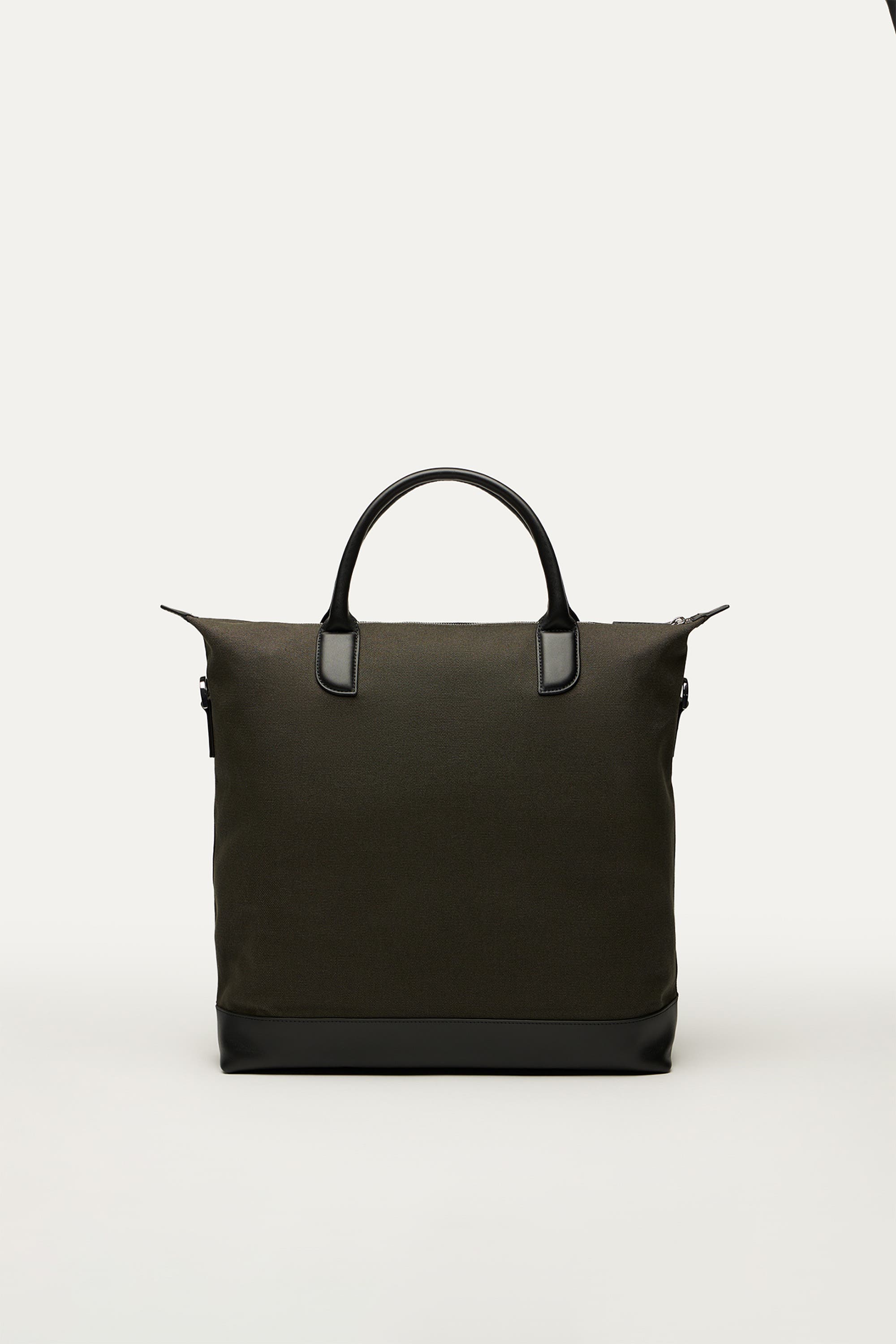 WANT Les Essentiels O'Hare Organic Cotton Canvas Tote, Alternate, color, Green