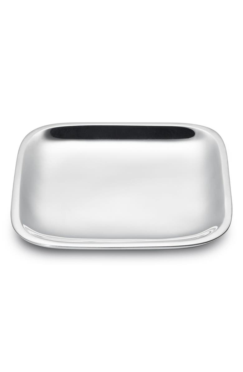 Nambé Square Tray, Main, color, Silver