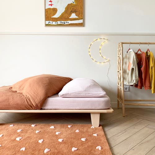 Maison Deux Hearts Rug In Brown