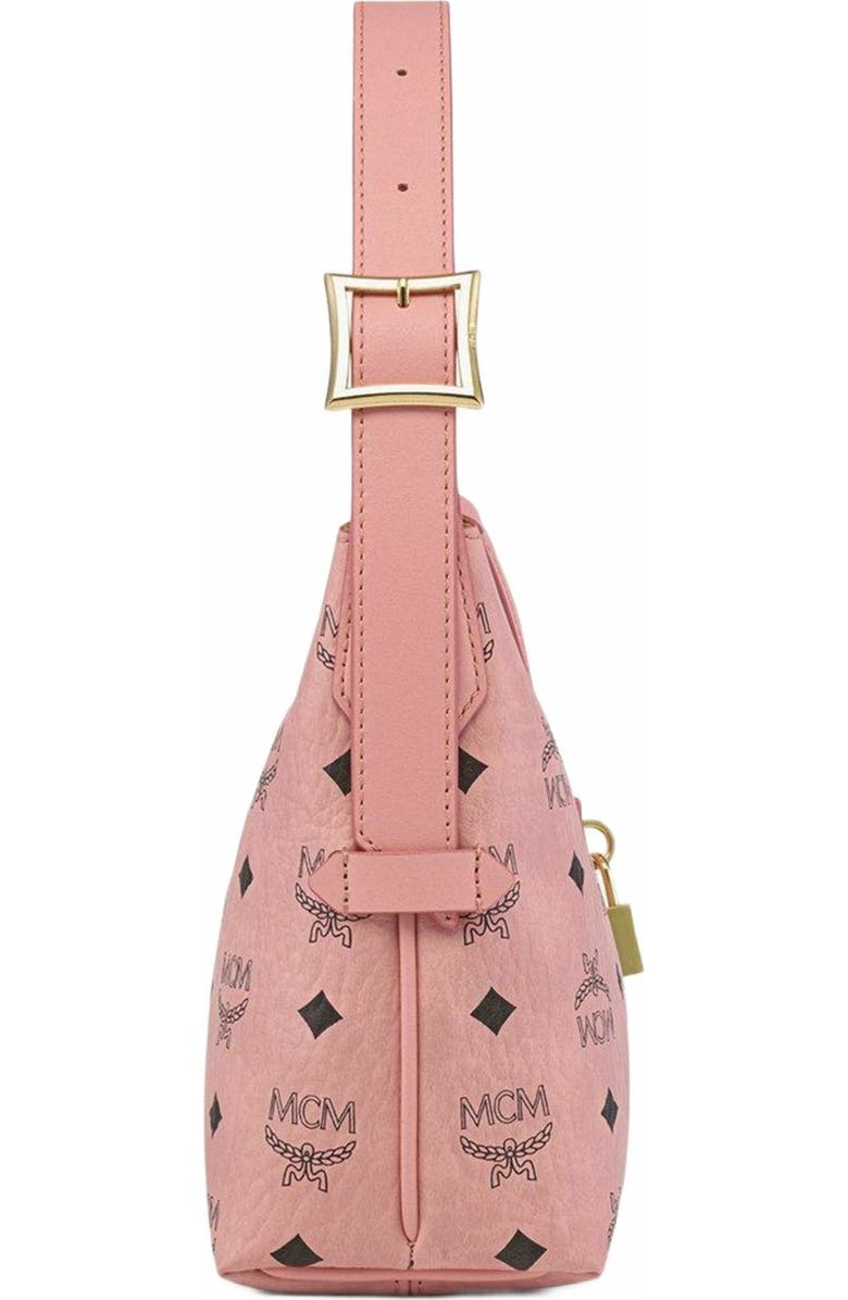 MCM Aren Hobo in Visetos, Alternate, color, Pink