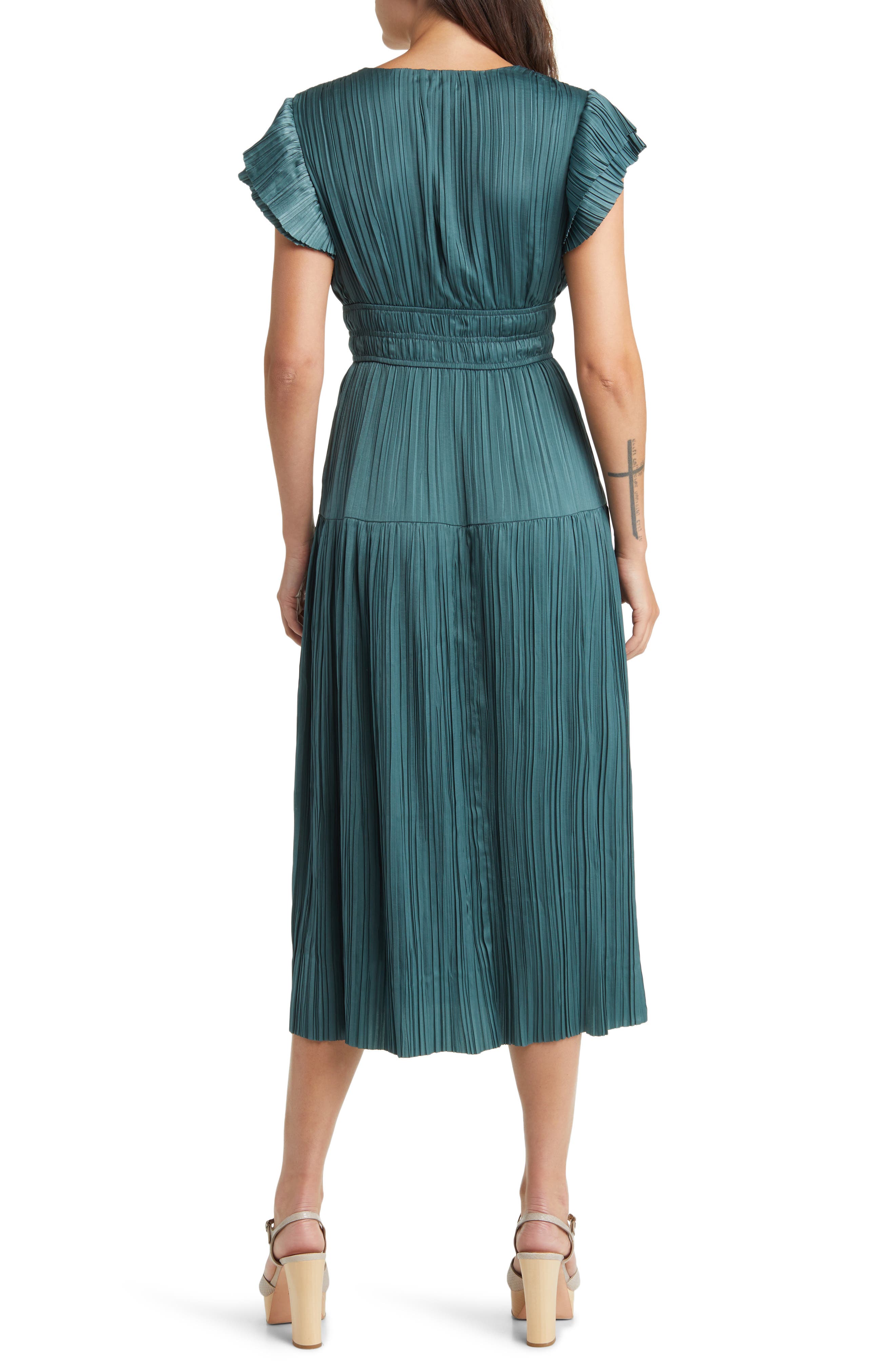 Plisse Midi Dress - image 2