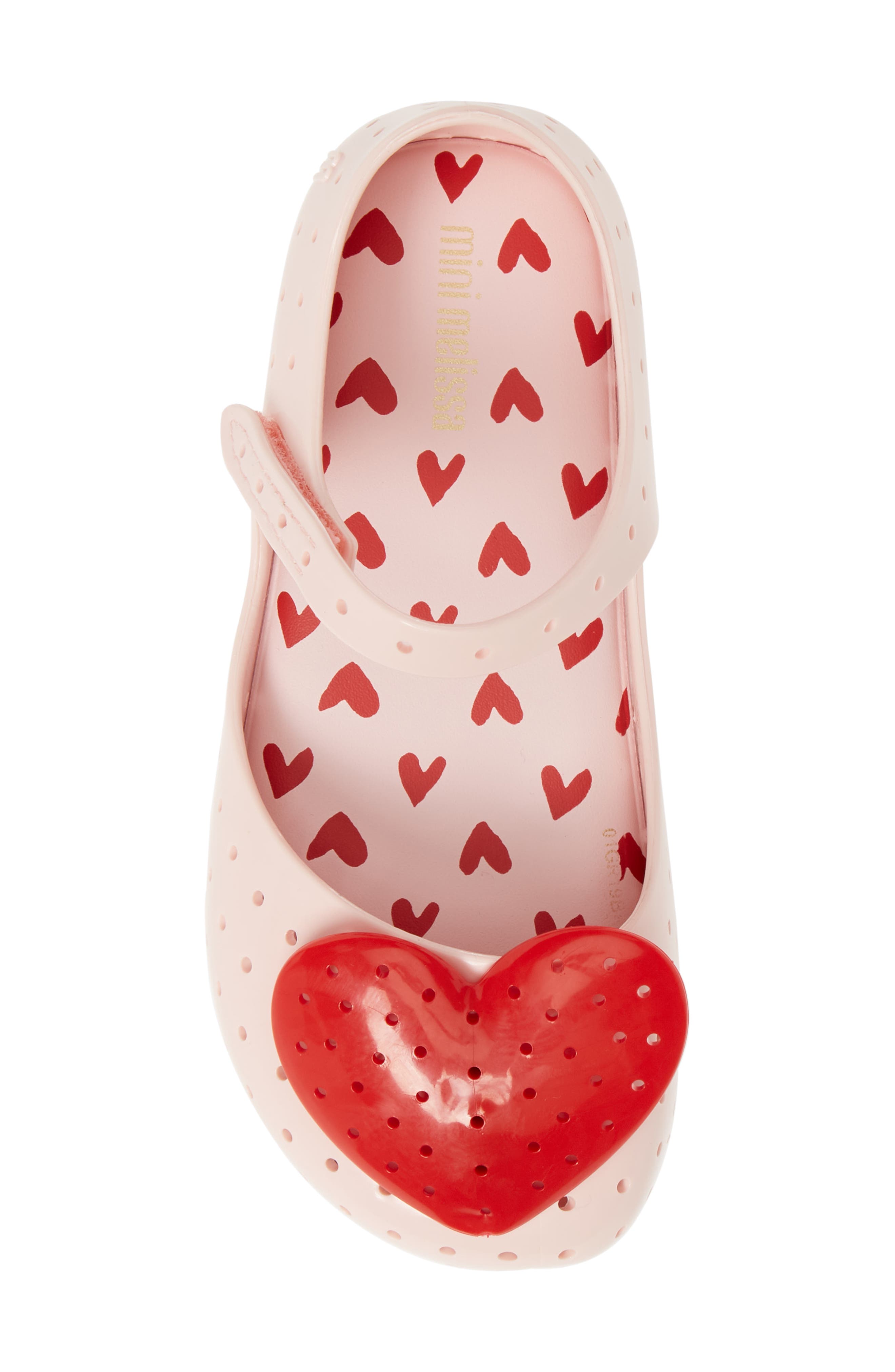 Mini Melissa Ultra13 Perforated Mary Jane, Alternate, color, PINK/ RED