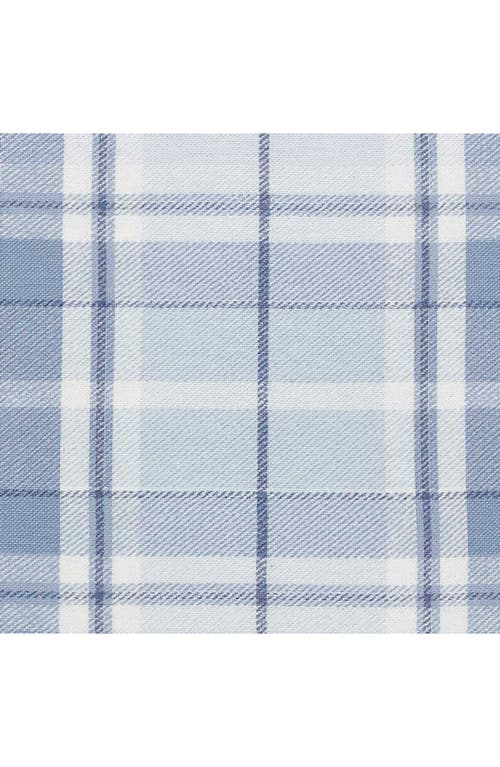 Laura Ashley Mulholland Plaid Cotton Flannel Sheet Set In Lt-pastel Blue