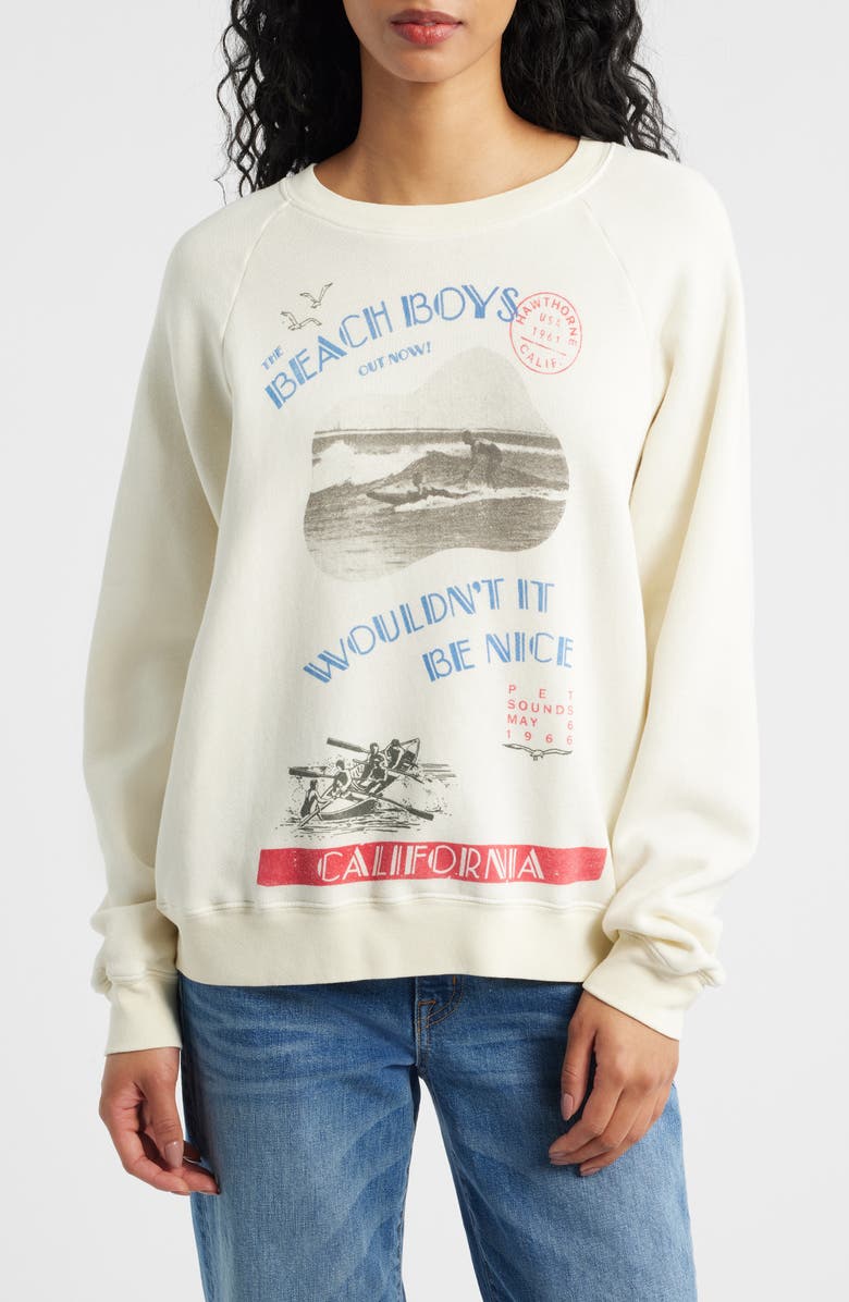 Daydreamer The Beach Boys Graphic Sweatshirt, Main, color, Stone Vintage