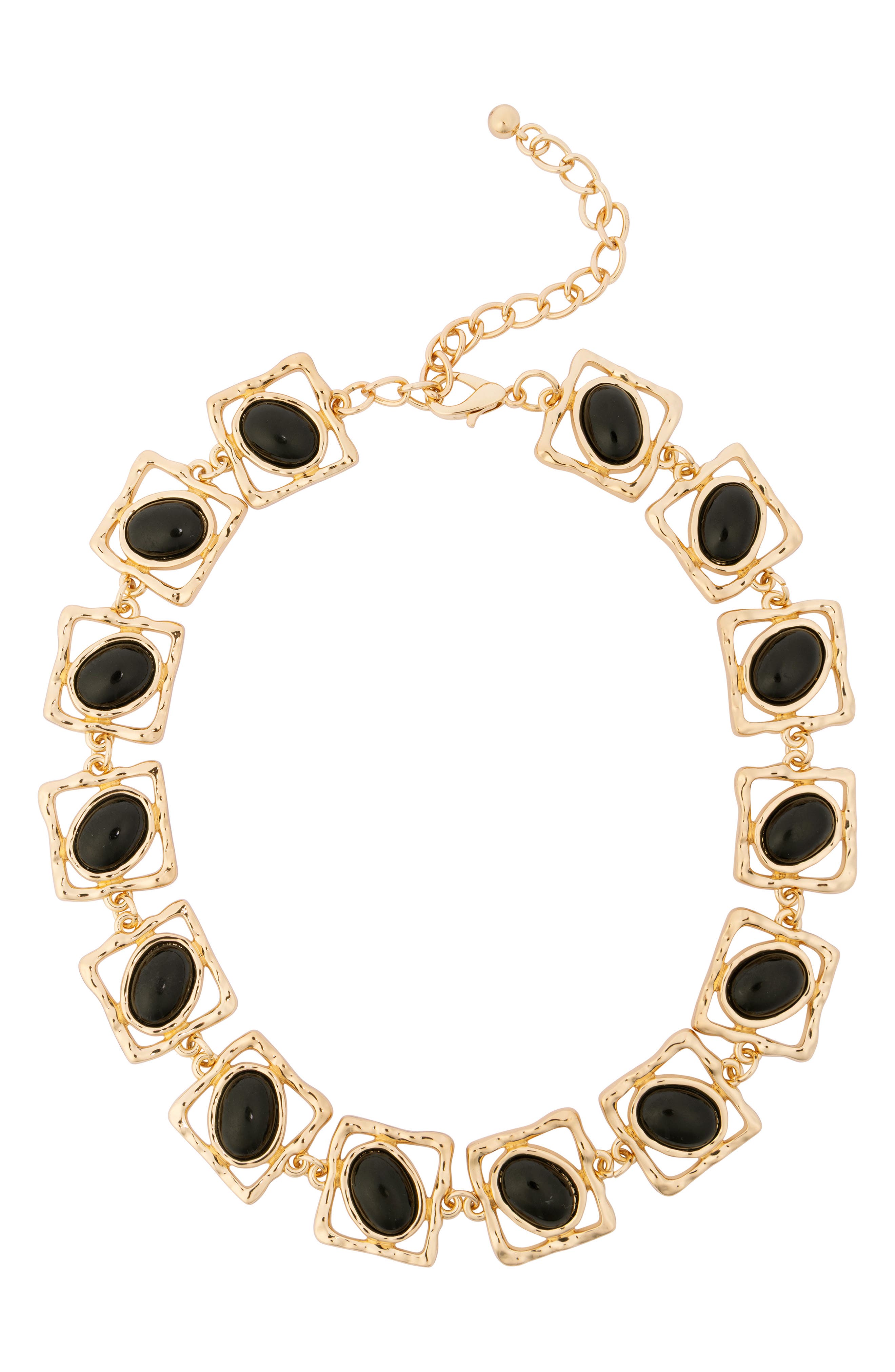 Stone Framed Collar Necklace