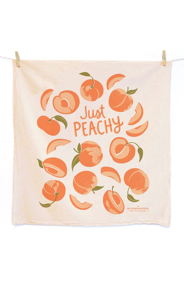 The Neighborgoods Set of 2 Watermelon Peach Dish Towels, Alternate, color, 