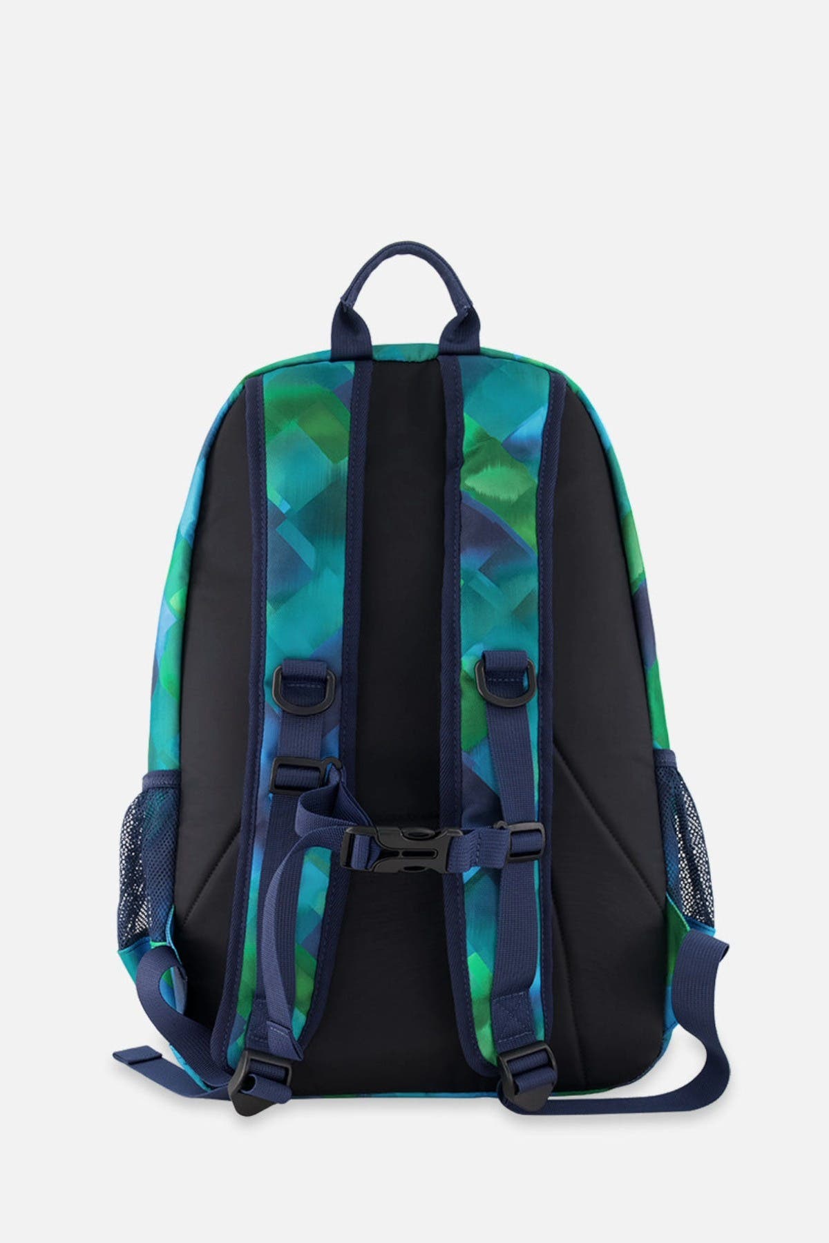Deux par Deux Diamond Practical Spacious Durable Functional Backpack, Alternate, color, Blue Diamond Print