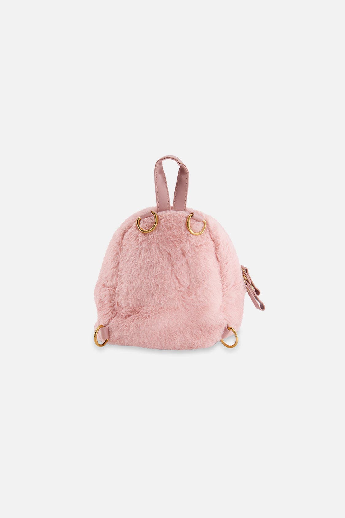 Bunny Strawberry Detail Zipper Bag, Alternate, color, Pale Dusty Pink