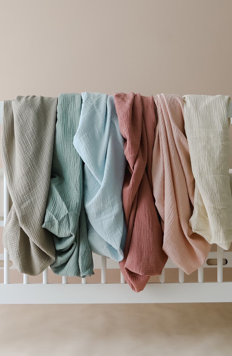 Snuggle Me Assorted 2-Pack Muslin Crib Sheets, Alternate, color, Natural Birch