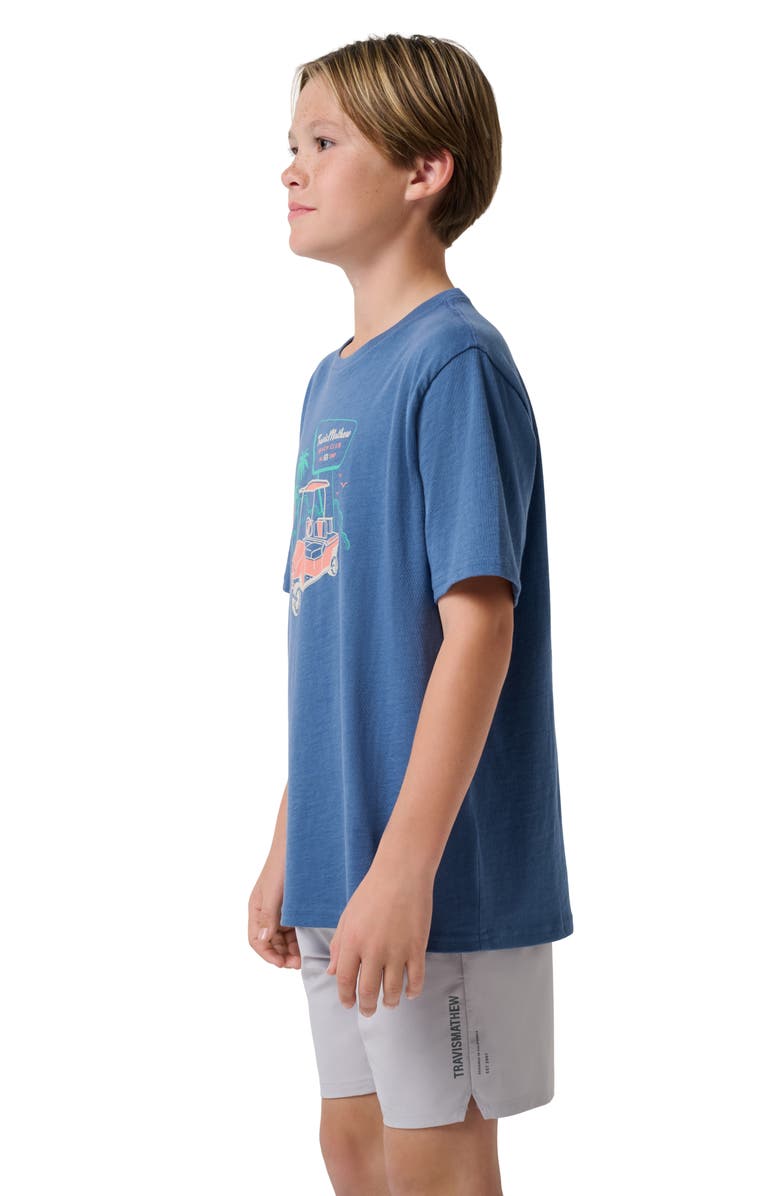 TravisMathew Kids' Bellhop Cotton Graphic T-Shirt, Alternate, color, Blue Horizon