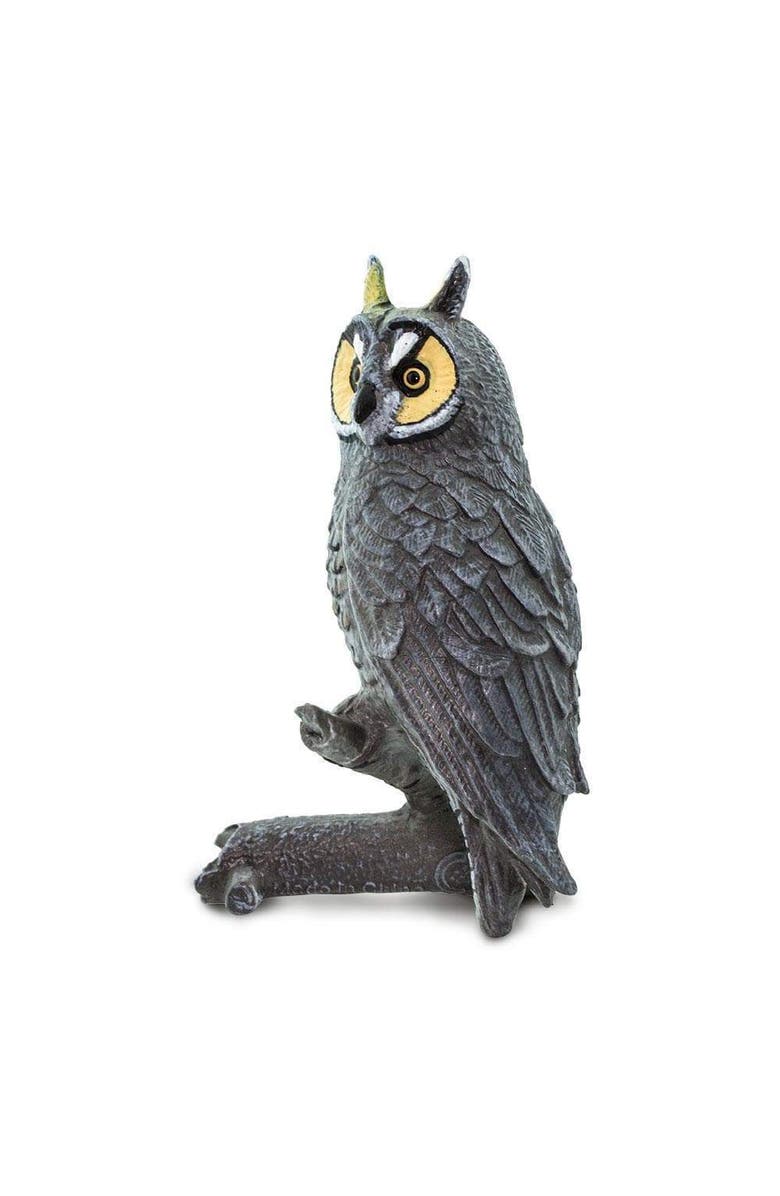 Safari Ltd. Long Eared Owl Kids Toy Figure, Alternate, color, NO COLOR