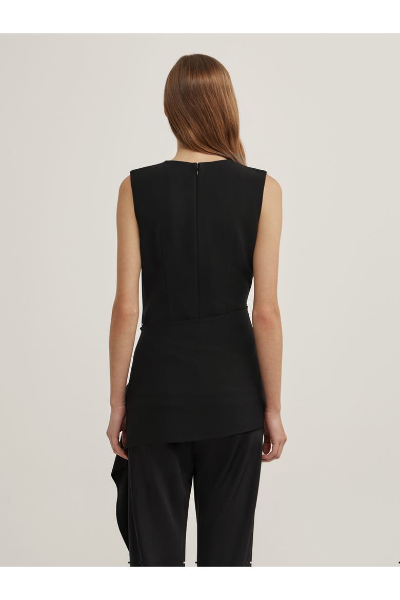Sash Wrap Top, Alternate, color, Black