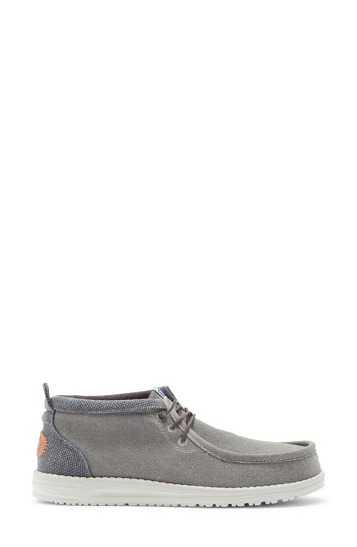 Hey Dude Wally Mid Chukka Boot In Black