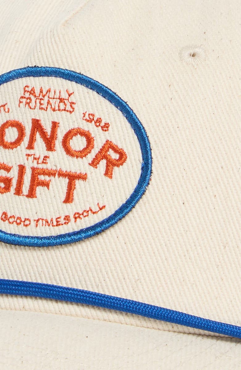 HONOR THE GIFT Est 1988 Patch Snapback Baseball Cap, Alternate, color, Bone