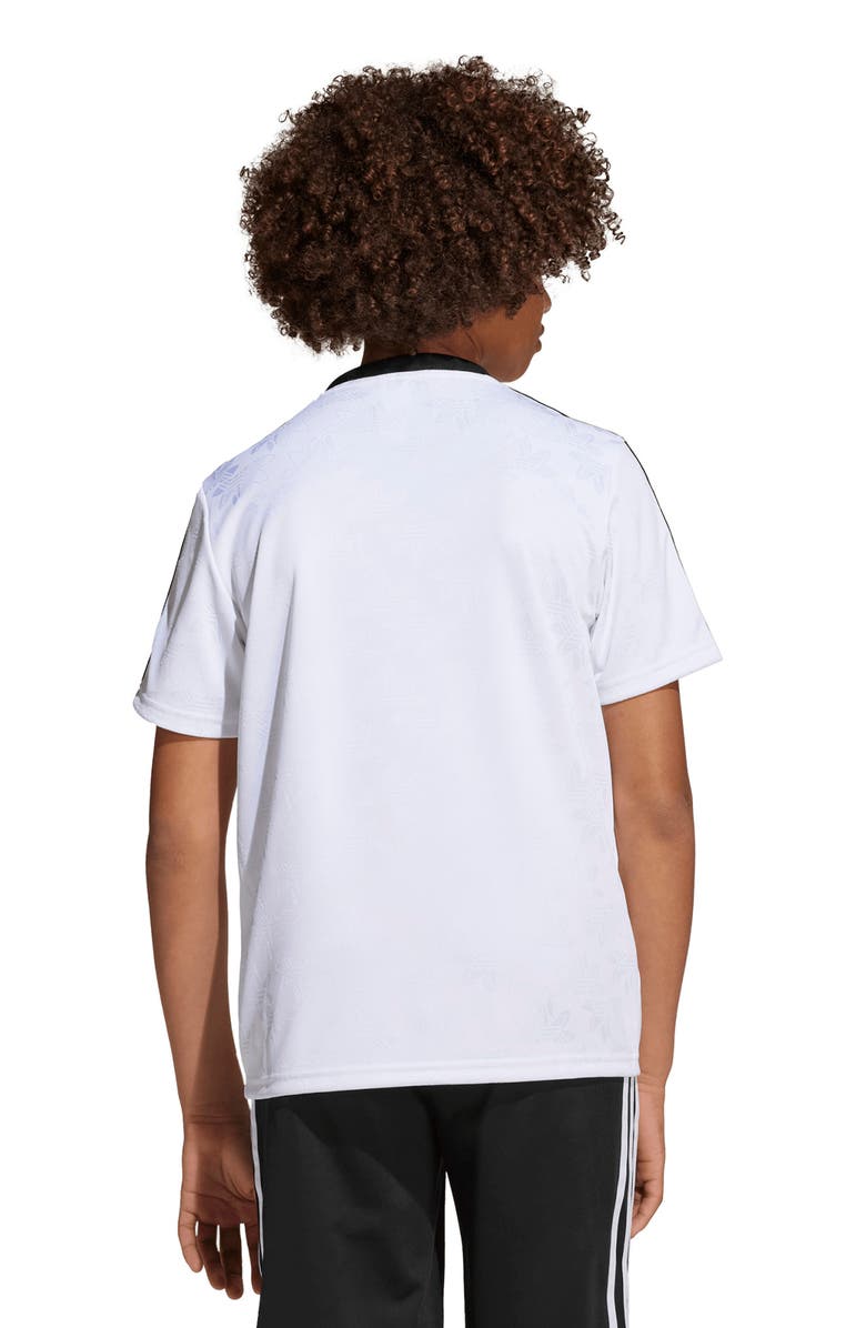 adidas Originals Kids' Contrast Binding T-Shirt, Alternate, color, White