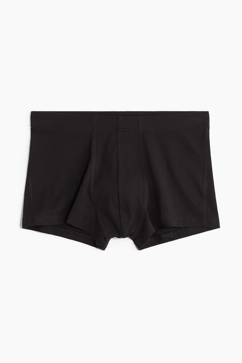 5-pack Cotton Short Trunks, Alternate, color, Black