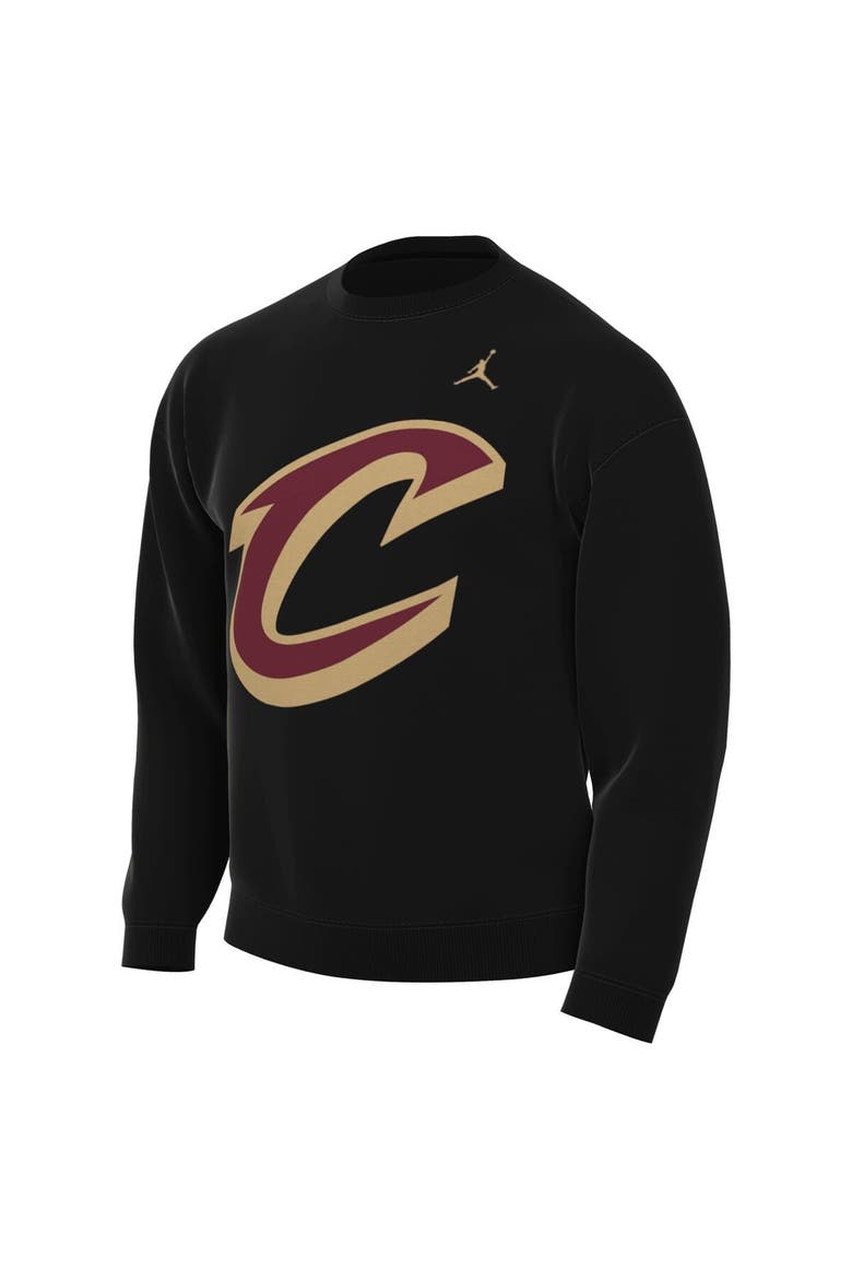 Men's Jordan Brand Black Cleveland Cavaliers Statement Edition Sweatshirt, Alternate, color, Black