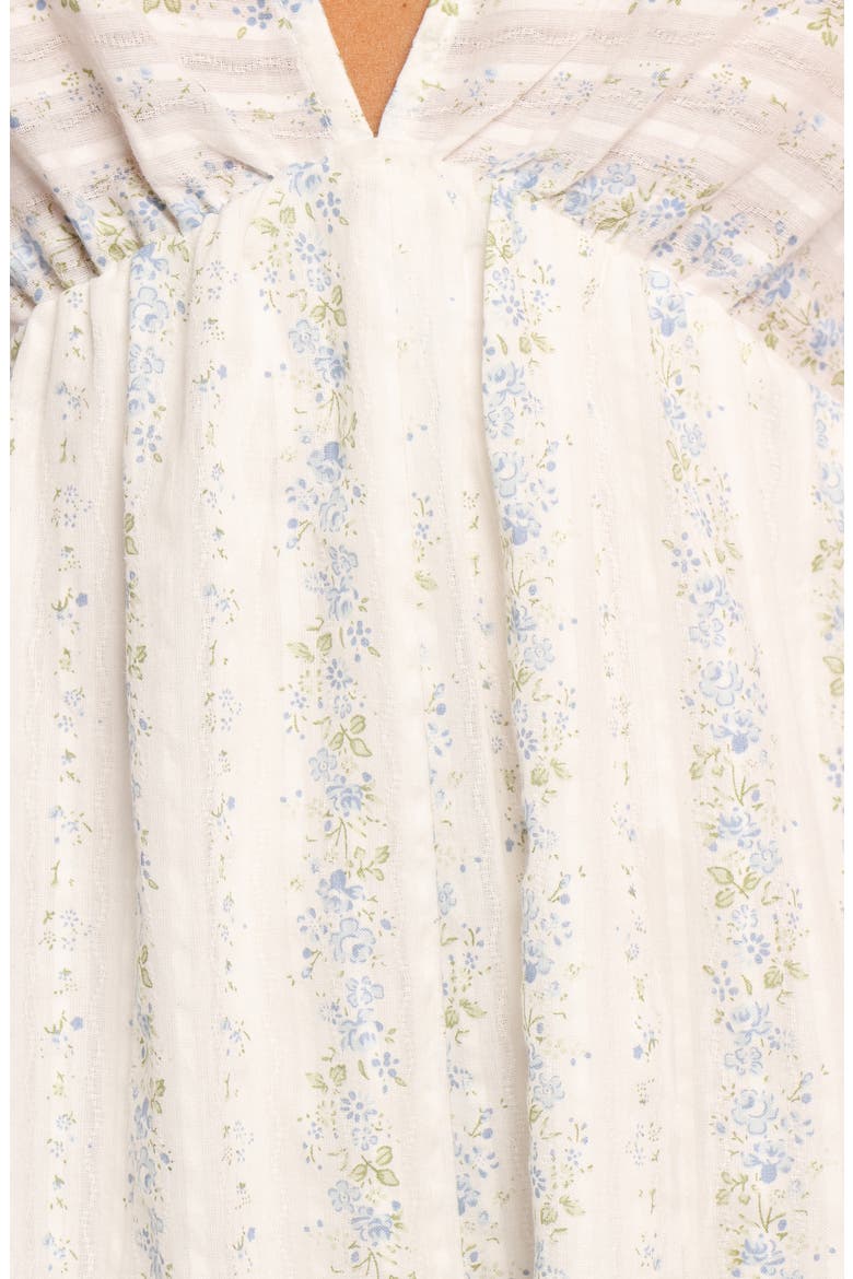 Aisley Print Romper, Alternate, color, WHITE