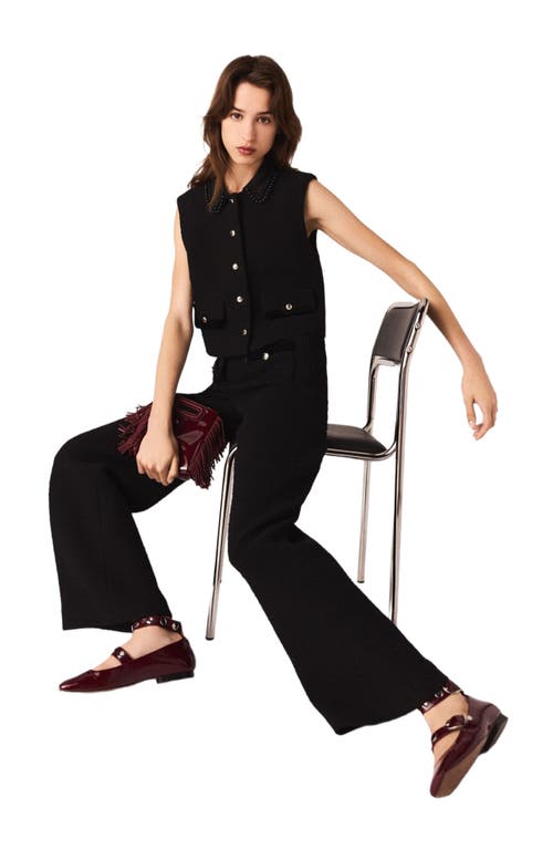 Maje Tweed Trousers In Multi