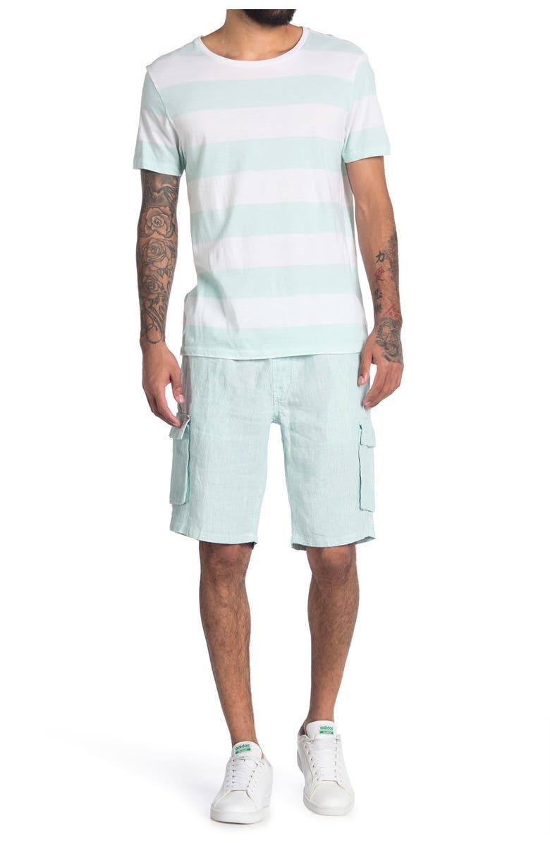 Onia Tom Linen Cargo Shorts, Main, color,