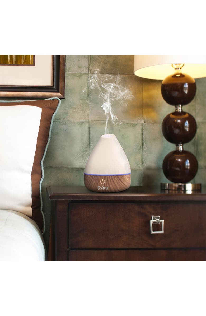 PURE ENRICHMENT PureSpa Natural Essential Oil Diffuser - White, Alternate, color, 