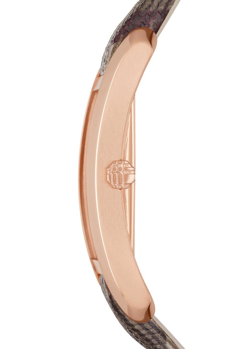 Burberry Rectangular Check Strap Watch, 25mm x 33mm, Alternate, color,
