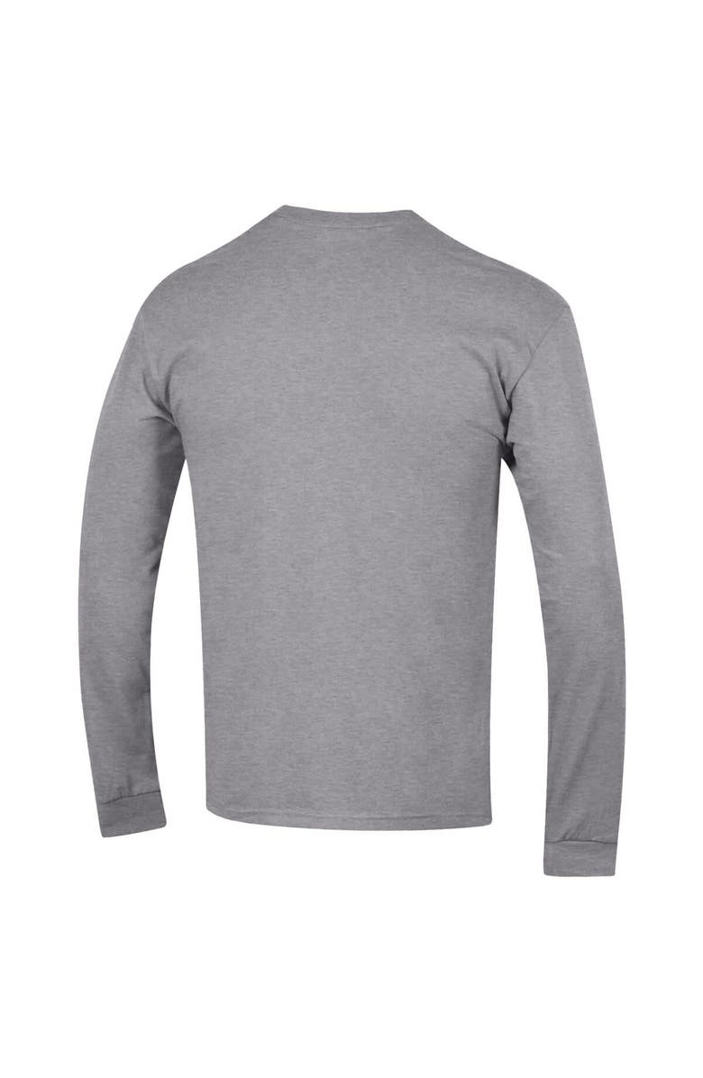 Champion Men's Champion Heather Gray Penn State Nittany Lions Arch Over Logo 2-Hit Long Sleeve T-Shirt, Alternate, color, Heather Gray