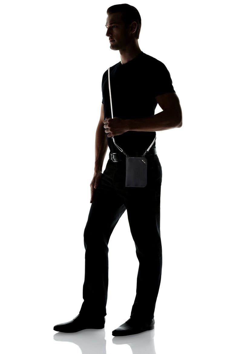 RFIDsafe V150 Anti theft RFID blocking compact organiser, Alternate, color, Black
