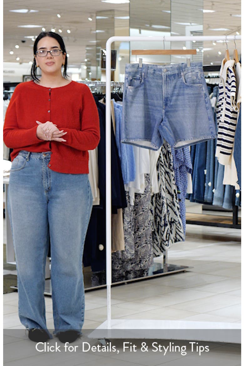 rb Miramar Kaia High Waist Relaxed Fit Faux Denim Ponte Shorts video