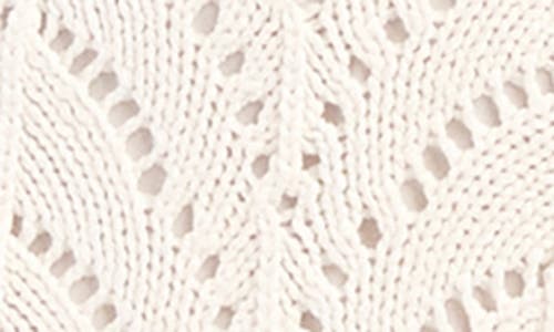 Shop Karen Kane Flowy Openwork Midi Dress In Off White