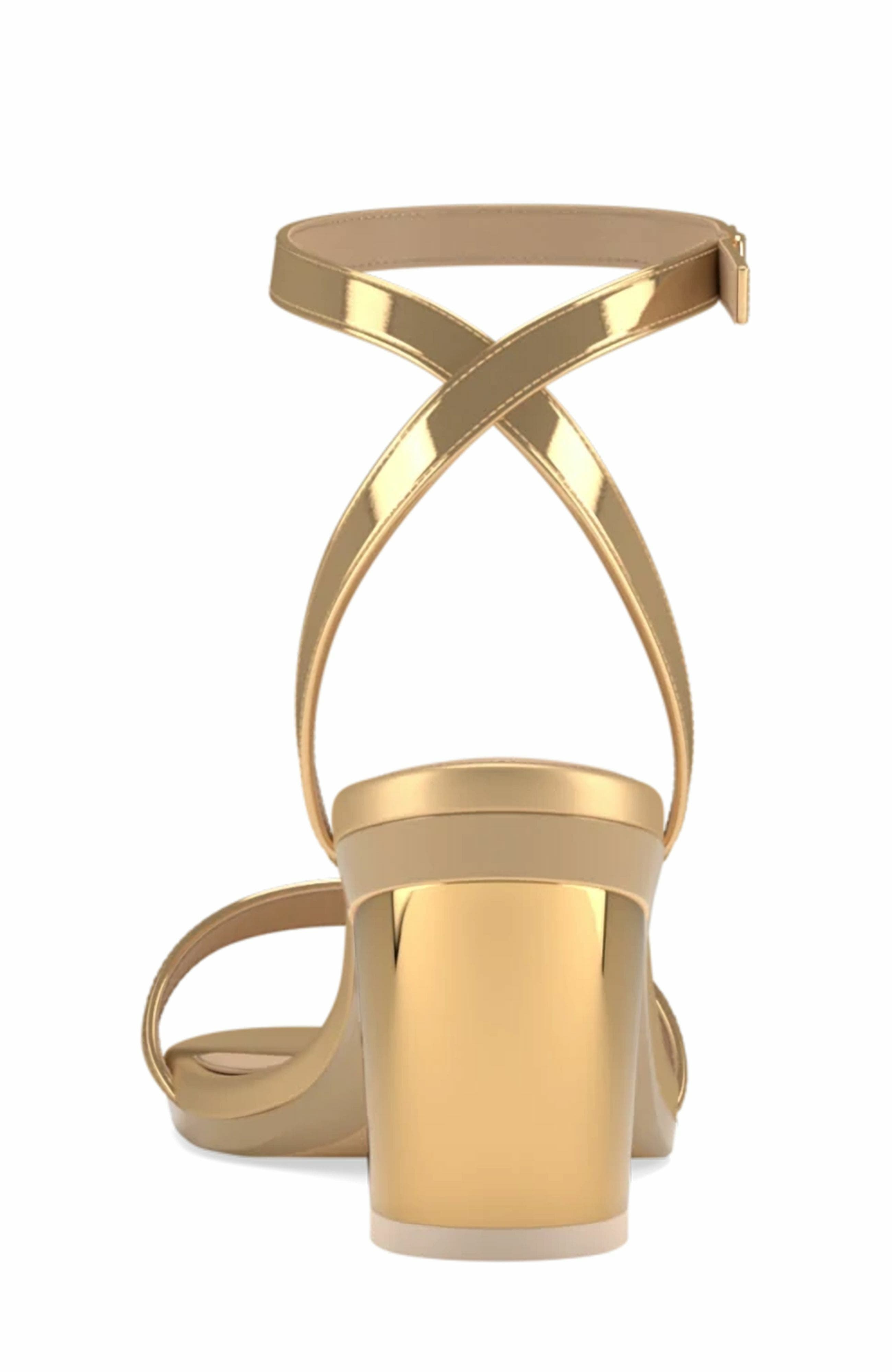 Pashion Footwear The Brenna 3" Block, Alternate, color, Gold