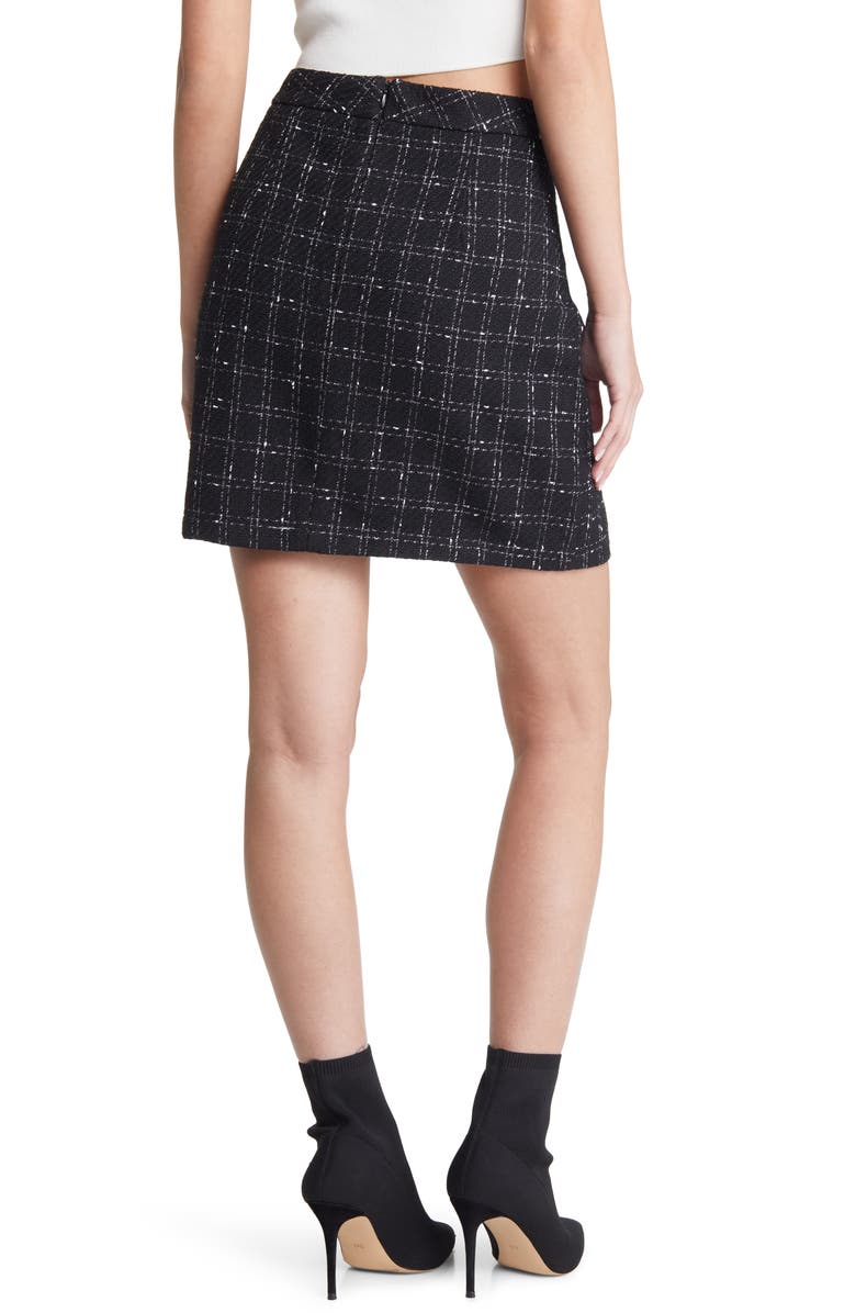 VERO MODA Plaid Tweed Skirt, Alternate, color, 
