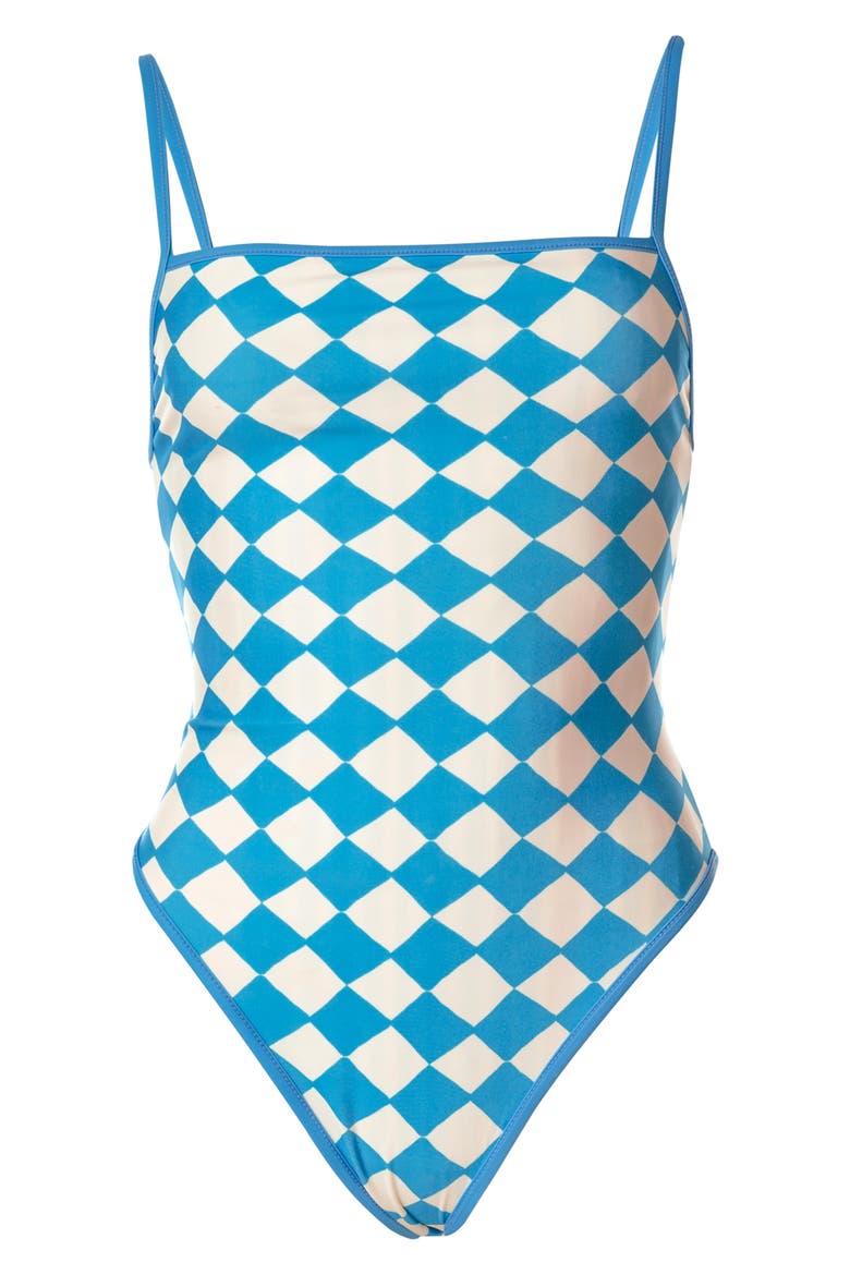 Prism Wave Biella One-Piece Swimsuit, Alternate, color, OPEN BLUE