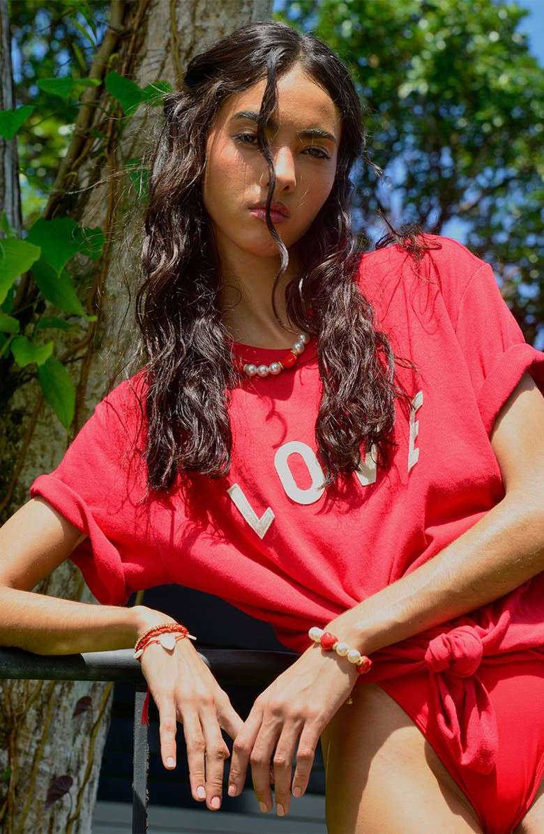 Venessa Arizaga Heart to Heart Pearl Bracelet, Alternate, color, 