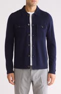 Amicale Knit Long Sleeve Button-Up Shirt