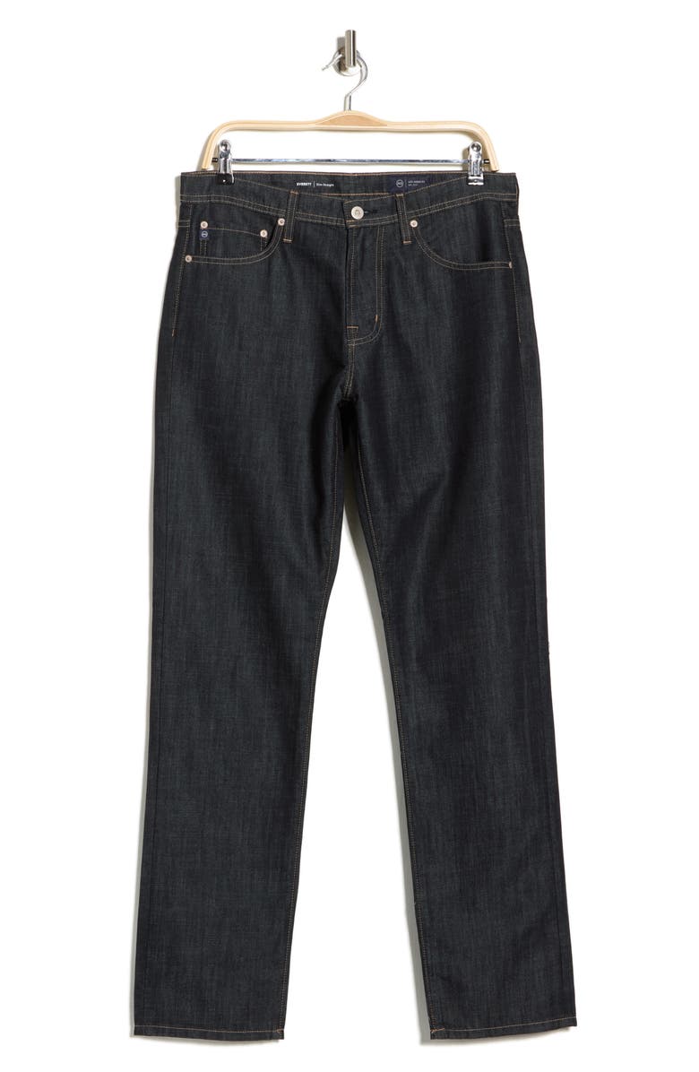 AG Everett Slim Straight Leg Jeans, Main, color, Dark Indigo