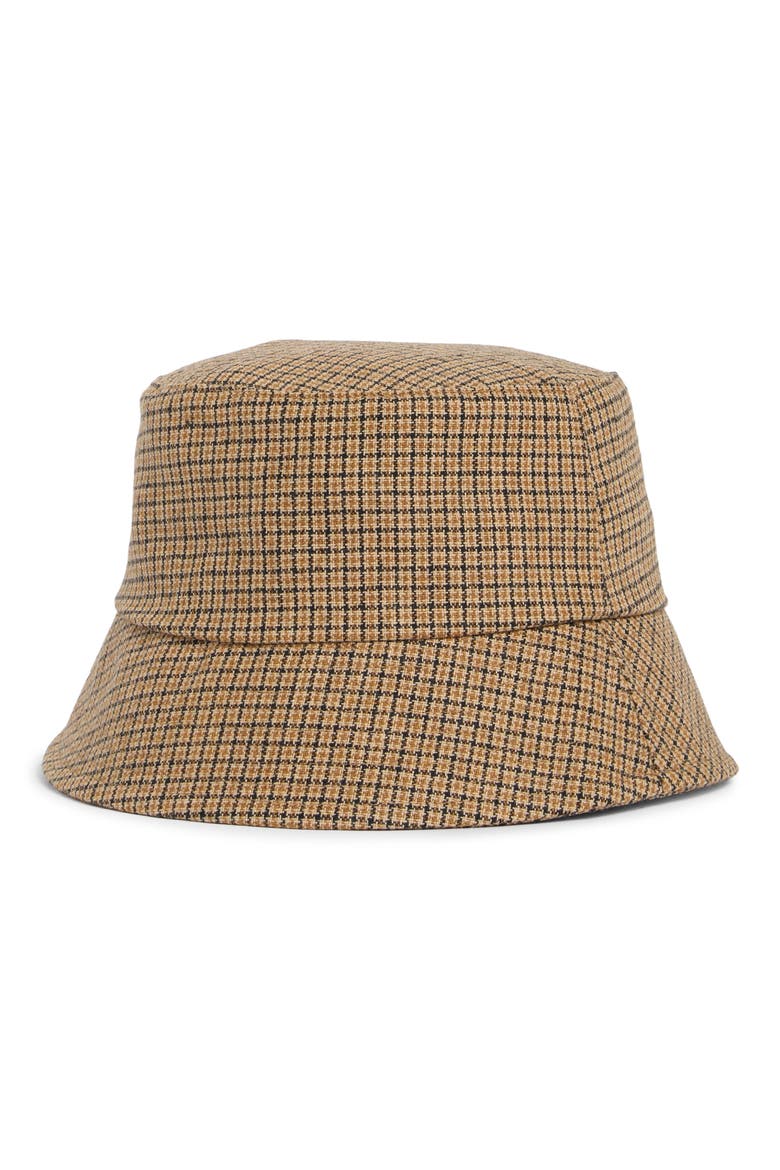 Check Bucket Hat, Main, color, KHAKI