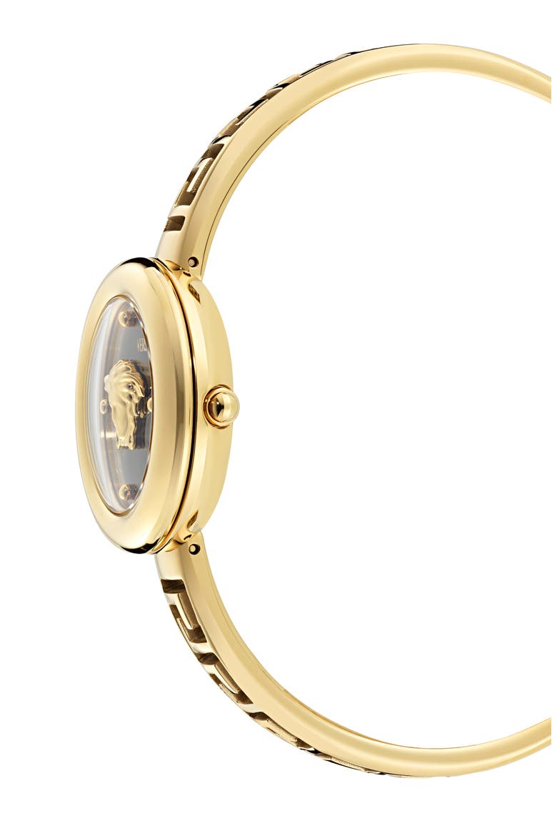 Medusa Eclipse Bracelet Watch, 28mm, Alternate, color, IP GOLD