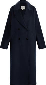 Favorite Daughter The Luca Wool Blend Double Breasted Coat