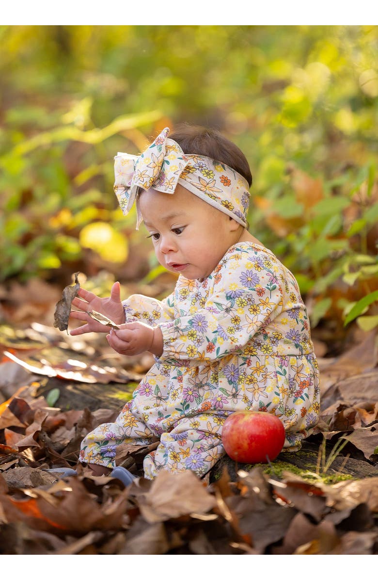Mabel + Honey Flower Field Romper, Alternate, color, Pink