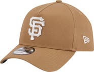 New Era Men's New Era Khaki San Francisco Giants A-Frame 9FORTY Adjustable Hat