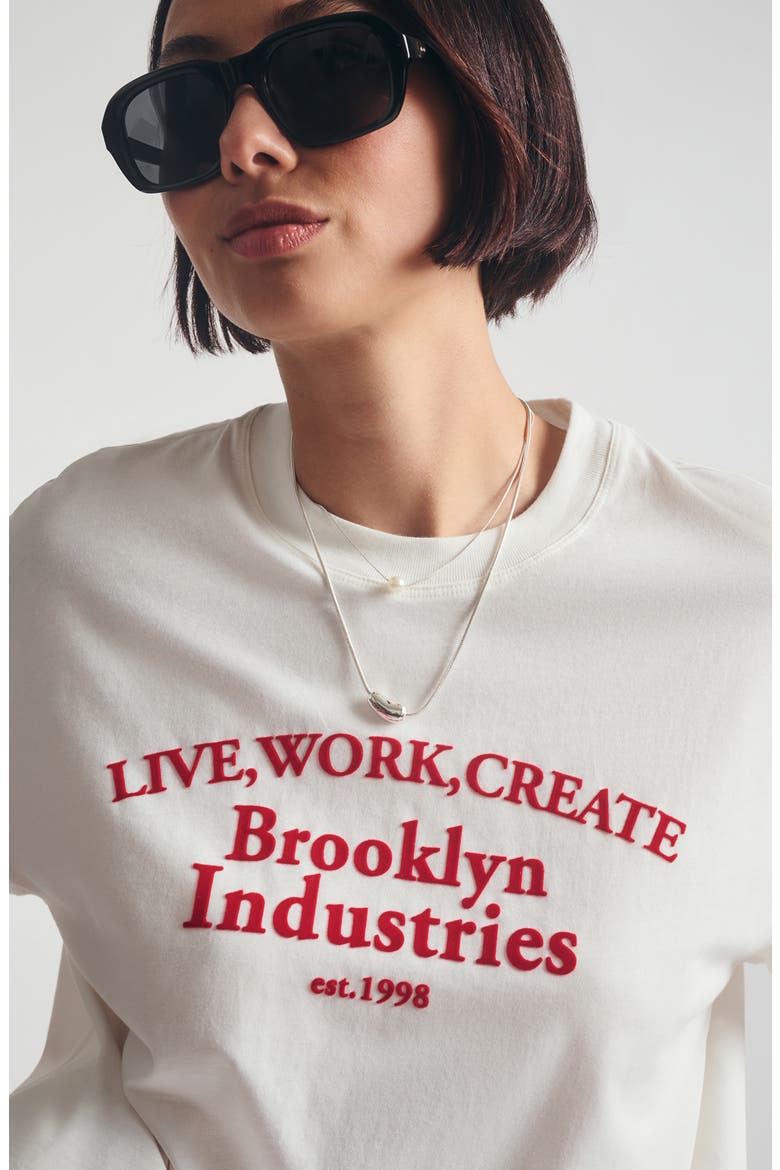 Live, Work, Create Graphic T-Shirt, Alternate, color, ANTIQUE WHITE