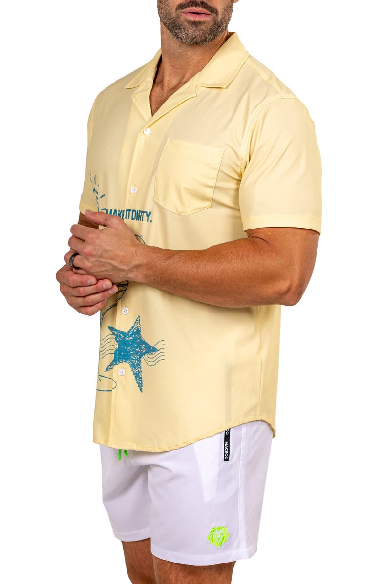 Maceoo Marthy White Camp Shirt, Alternate, color, 